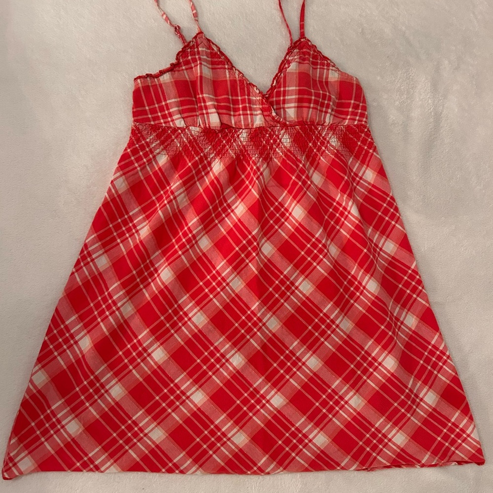 No Boundaries Red Textured Dress